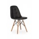 Artificial leather chair Vetro Mebel M-01 for kitchen, cafe, bar Black