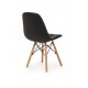 Artificial leather chair Vetro Mebel M-01 for kitchen, cafe, bar Black