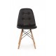 Artificial leather chair Vetro Mebel M-01 for kitchen, cafe, bar Black