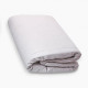 Crib mattress (linen fabric), size 70x140x5 cm, gray