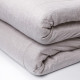 Crib mattress (linen fabric), size 70x140x5 cm, gray