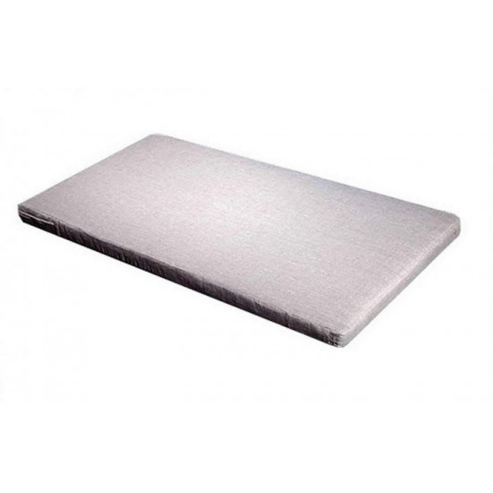 Crib mattress (linen fabric), size 60x120x7 cm, gray