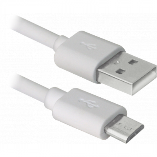 Дата USB08-10BH кабель USB - Micro USB, white, 3m Defender (87468)