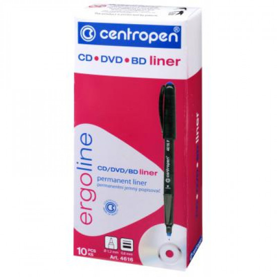 Marker Centropen CD-Liner 4616 ergoline, 0.6 mm green (4616/04)