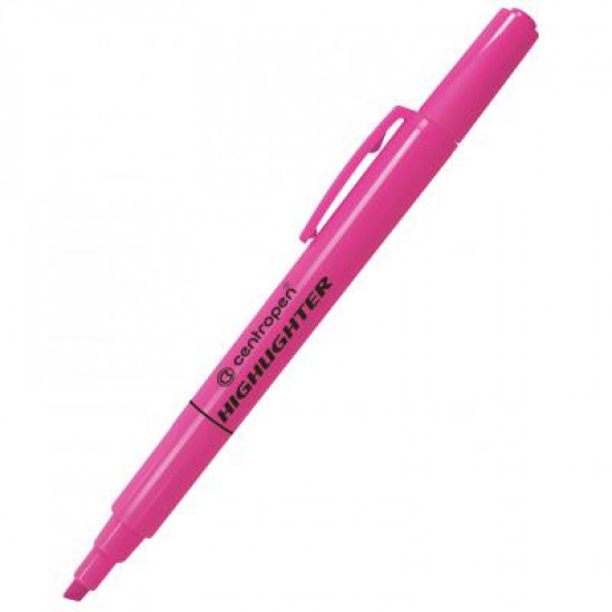 Marker Centropen Fax 8722 1-4 mm, chisel tip, pink (8722/09)