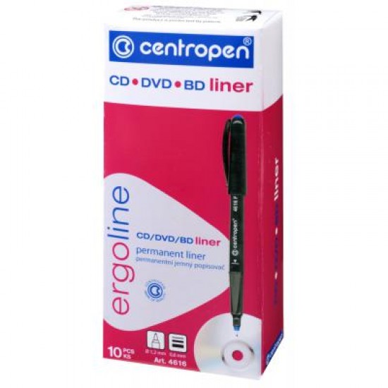 Marker Centropen CD-Liner 4616 ergoline, 0.6 mm red (4616/02)