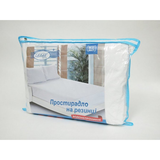 Waterproof mattress cover with elastic Leleka-Textile. Antiwater-160x200x22