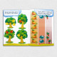 Educational stickers. Vegetables and fruits