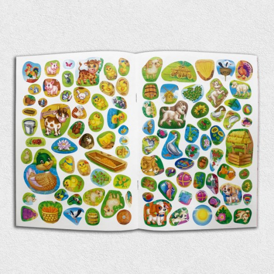 Educational stickers. Farm Frenzy