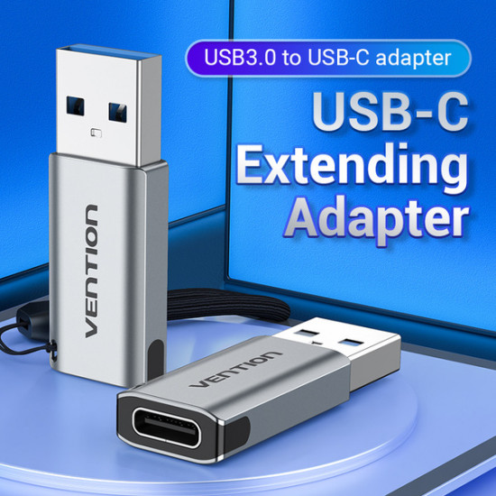 Перехідник Vention USB 3.0 Male - USB-C Female (CDPH0)