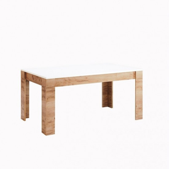 Dining table Miro-Mark Asti 1200x650 high-tech Kraft Oak/White gloss (53948)