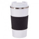 Термокухоль Zelart Coffee Cup 181FQ об'єм 400 мл White-Black