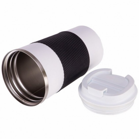  Термокружка Zelart Coffee Cup 181FQ объем 400 мл White-Black