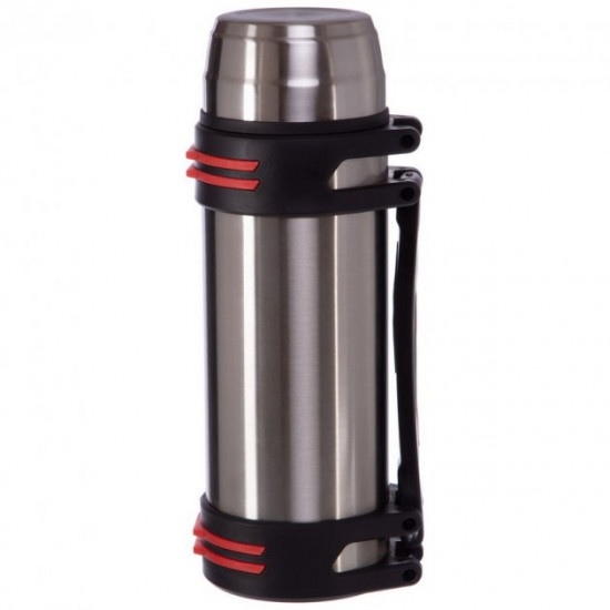  Термос стальной Zelart Vacum Cup Coffee CY-25 объем 2000 мл Silver-Black