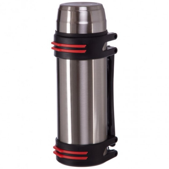 Термос сталевий Zelart Vacum Cup Coffee CY-25 об'єм 2000 мл Silver-Black