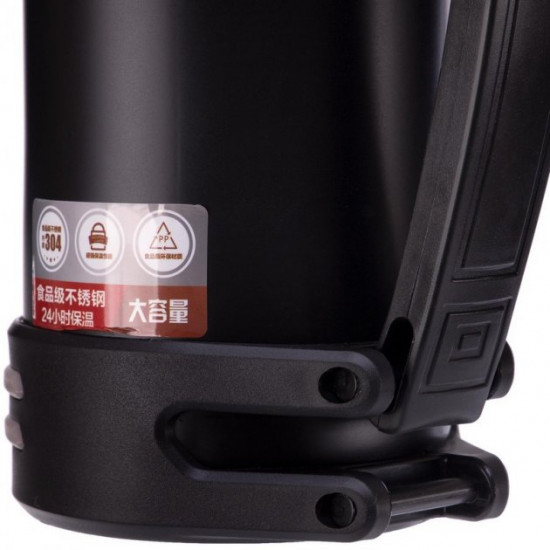 Термос сталевий Zelart Vacum Cup Coffee CY-24 об'єм 1500 мл Black