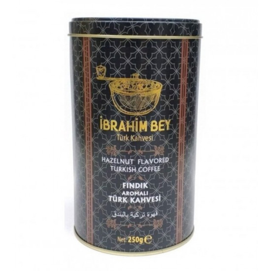  Кофе молотый турецкий со вкусом лесных орехов Ibrahim Bey 250 г