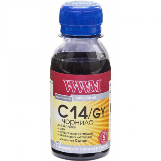  Чернила WWM CANON CLI-451/CLI-471 100г Gray (C14/GY-2)