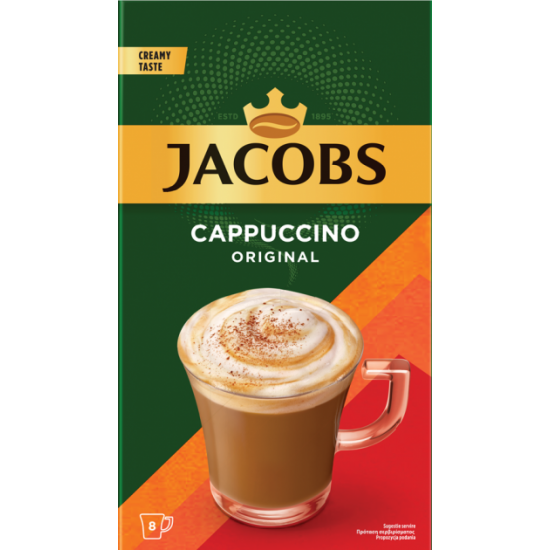  Кофейный напиток Jacobs Cappuccino Original 8 шт x 11.6 г (8711000680124)