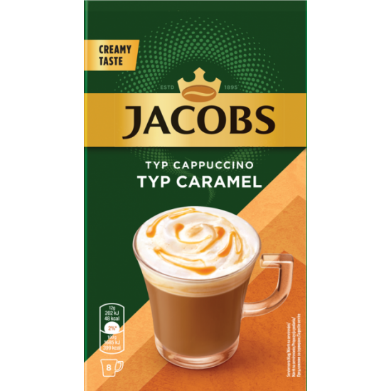  Кофейный напиток Jacobs Cappuccino Caramel 8 шт x 12 г (8711000454244)