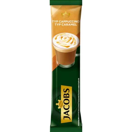  Кофейный напиток Jacobs Cappuccino Caramel 8 шт x 12 г (8711000454244)