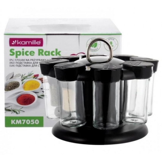 Set of containers for spices Kamille KM-7050 (9 pcs)