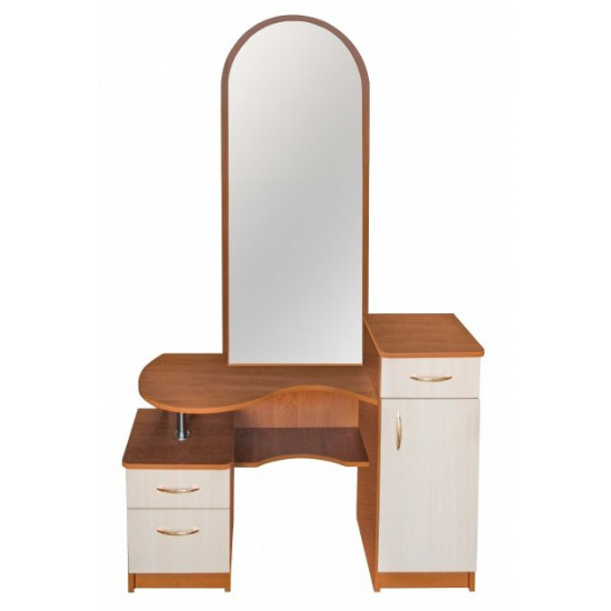 Dressing table Nicole 2 with mirrored door MAXI-FURNITURE Apple Locarna/ Milky Oak (10860)