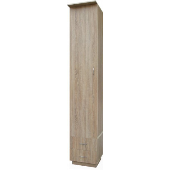 Single-door wardrobe (with 2 drawers) (500) MAXI-FURNITURE Sonoma Oak (11252)