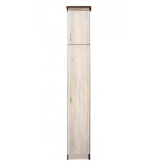 Single-door cabinet (4 shelves) (400) MAXI-FURNITURE Milky oak (11230)