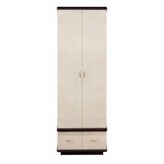 Two-door wardrobe (with 2 drawers) (500) MAXI-FURNITURE Milk oak (11243)