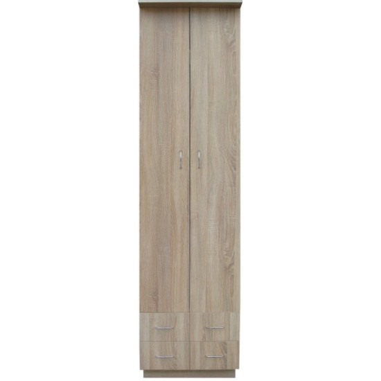 Two-door wardrobe (with 4 drawers) (800) MAXI-FURNITURE Sonoma Oak (11256)