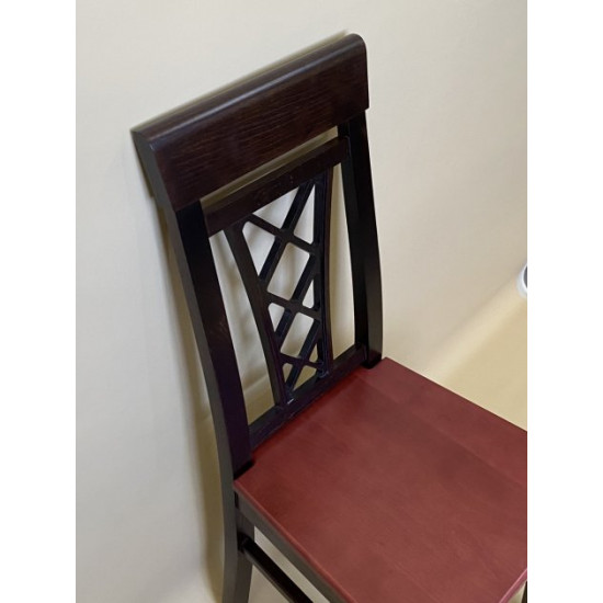 Wooden dining chair ZHUR-26 Skif walnut + mahogany