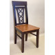 Wooden dining chair ZHUR-26 Skif walnut + Calvados