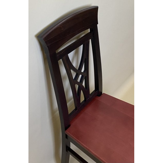 Wooden dining chair ZHUR-25 Skif walnut+mahogany