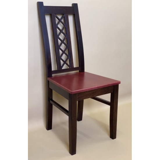 Wooden dining chair ZHUR-27 Skif walnut + mahogany