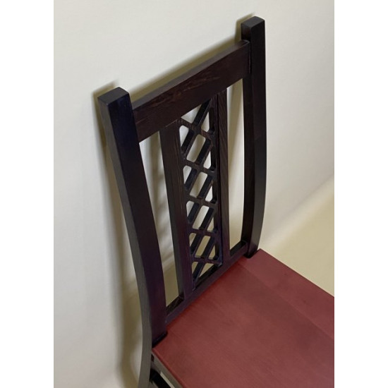 Wooden dining chair ZHUR-27 Skif walnut + mahogany