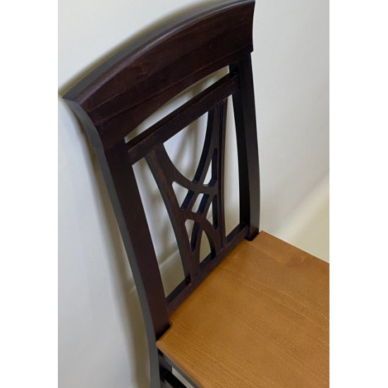 Wooden dining chair ZHUR-25 Skif walnut+Calvados