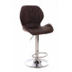 Bar stool B-11 nubuck + chrome steel Vetro Mebel Havanna