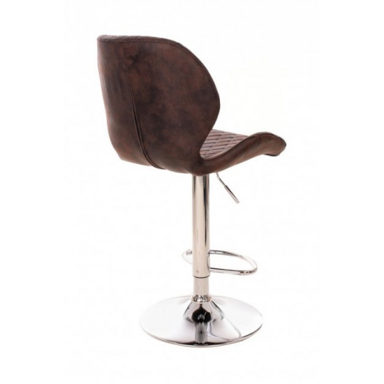 Bar stool B-11 nubuck + chrome steel Vetro Mebel Havanna