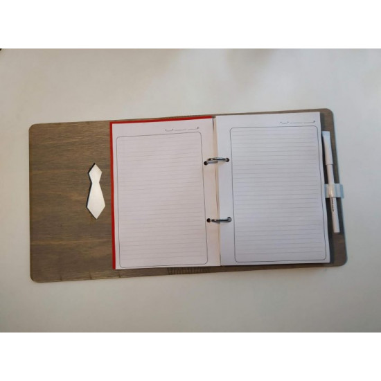 Wooden notebook 