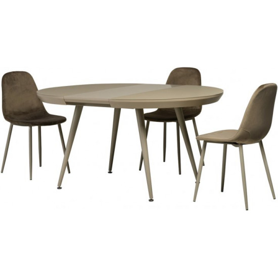 Dining table Vetro Mebel TM-175 Cappuccino (TM-175-mat-cap)