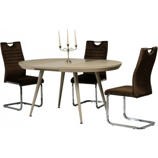 Dining table Vetro Mebel TM-175 Cappuccino (TM-175-mat-cap)