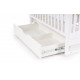 Baby crib Veres Sonya LD15 White transverse pendulum with drawer