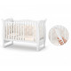 Baby crib Veres Sonya LD15 White transverse pendulum with drawer