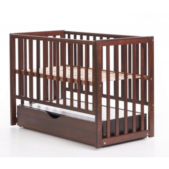 Baby crib Veres Sonya LD13 Walnut pendulum with drawer