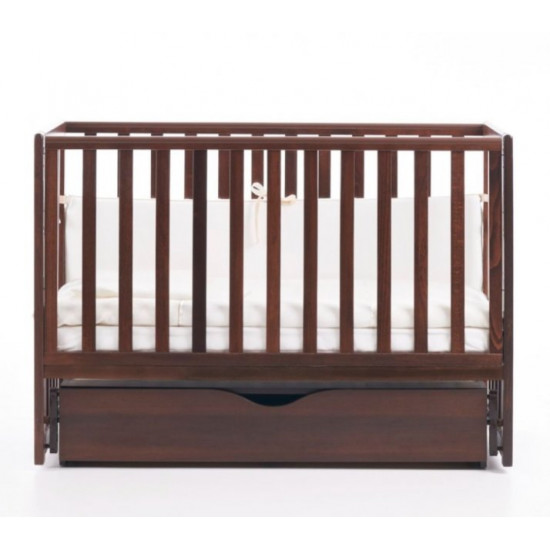 Baby crib Veres Sonya LD13 Walnut pendulum with drawer