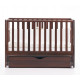 Baby crib Veres Sonya LD13 Walnut pendulum with drawer