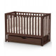 Baby crib Veres Sonya LD13 Walnut pendulum with drawer