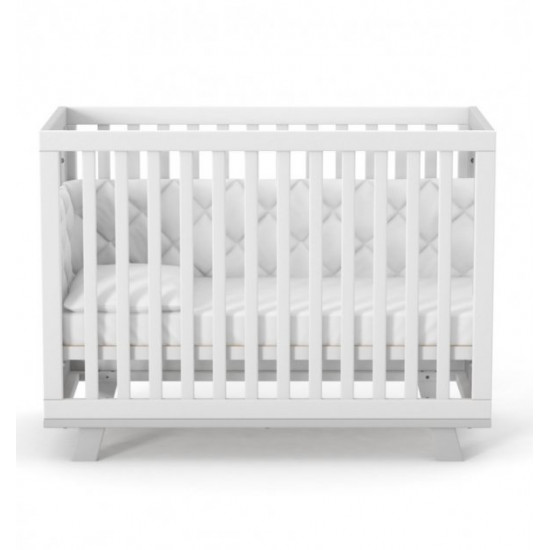 Baby crib Veres Sonya LD1 Manhattan on legs White-Grey