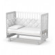 Baby crib Veres Sonya LD1 Manhattan on legs White-Grey